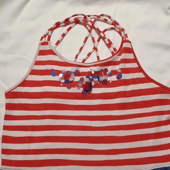 So girls red, white and blue girls summer dress - Picture 2 of 6